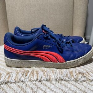 Puma Navy and Coral Sneakers men’s size 14